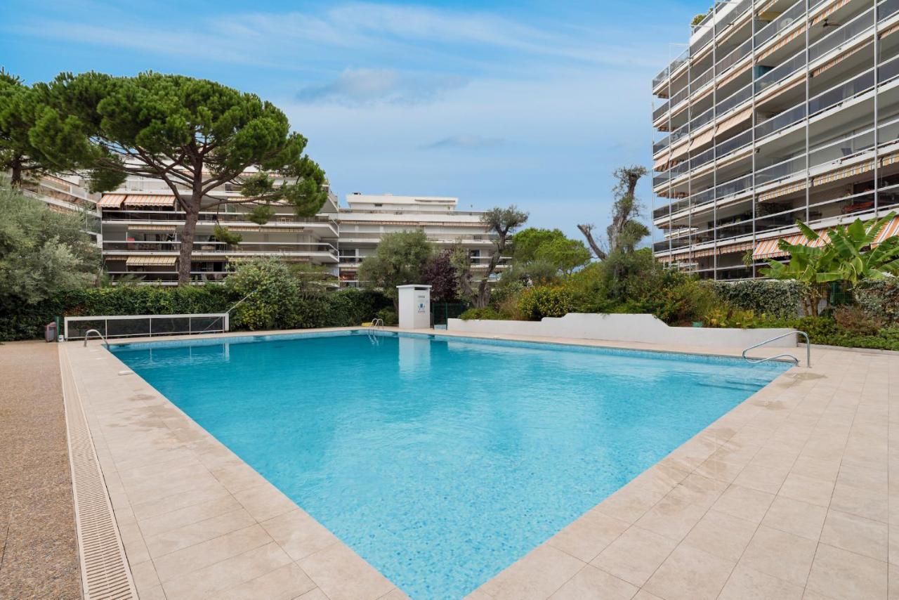 Vue Mer 180° Cocon A 7 Min De La Plage Piscine Ac Apartment Antibes Bagian luar foto